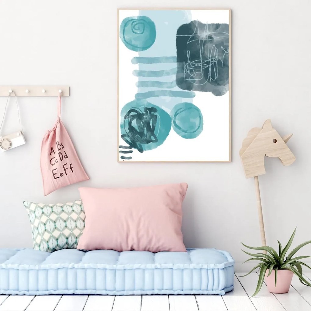 Poster - Abstracție pictată (A4)