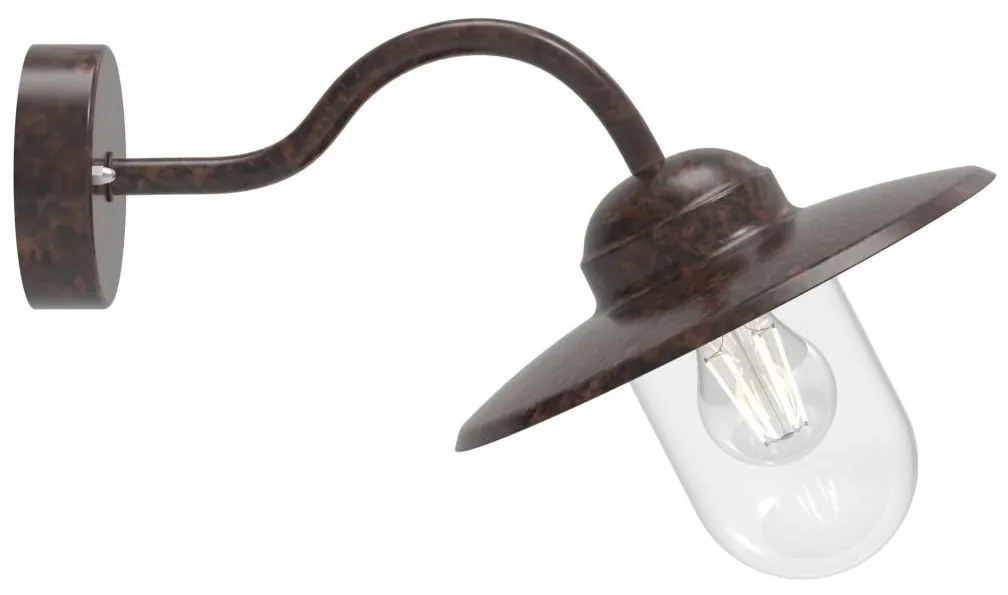 Lampă de perete de exterior Nordlux LUXEMBOURG 1xE27/60W/230V IP54 maro/patină