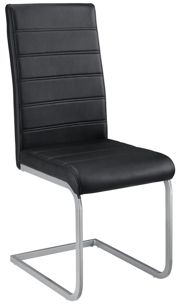 Juskys Set 2 scaune consola Vegas - negru