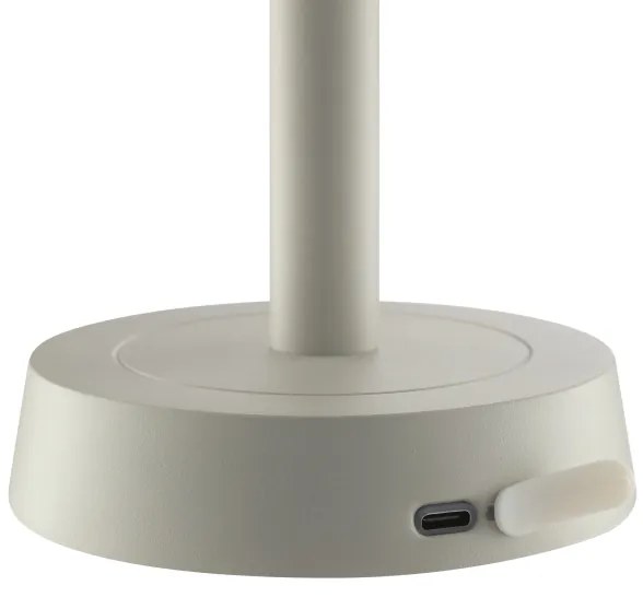 Brilliant - Lampă LED de birou RAZOR, reîncărcabilă, cu reglare a luminozității și control tactil, LED/2,5W/5V 2700K IP44, gri