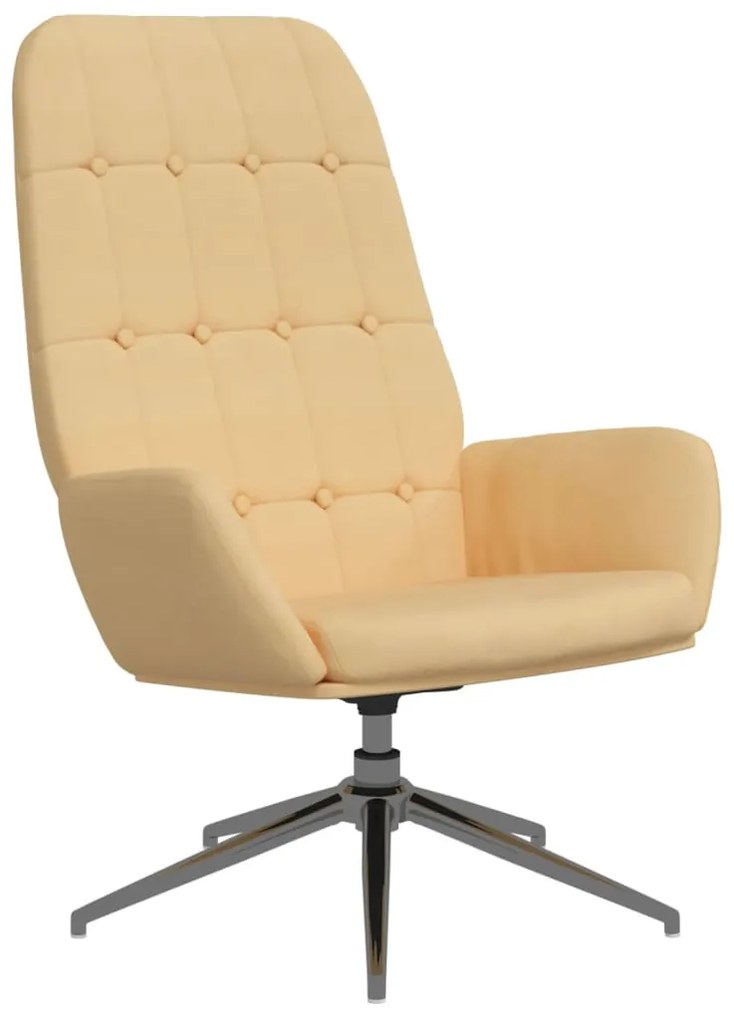 341252 vidaXL Scaun de relaxare, crem, piele întoarsă artificială