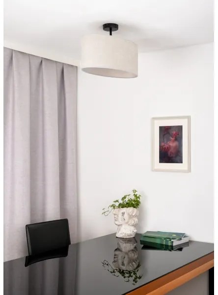 Lustră aplicată Duolla OVAL 1xE27/15W/230V gri