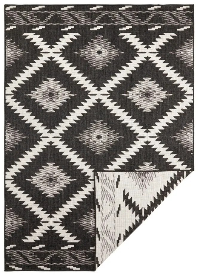 Covor adecvat pentru exterior NORTHRUGS Supreme Black, 290 x 200 cm, negru-crem