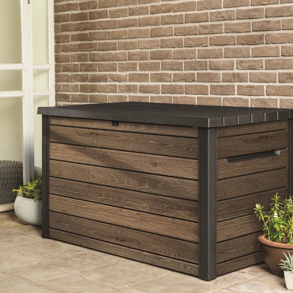 Keter cutie de depozitare pentru grădină Deco 870l, maro