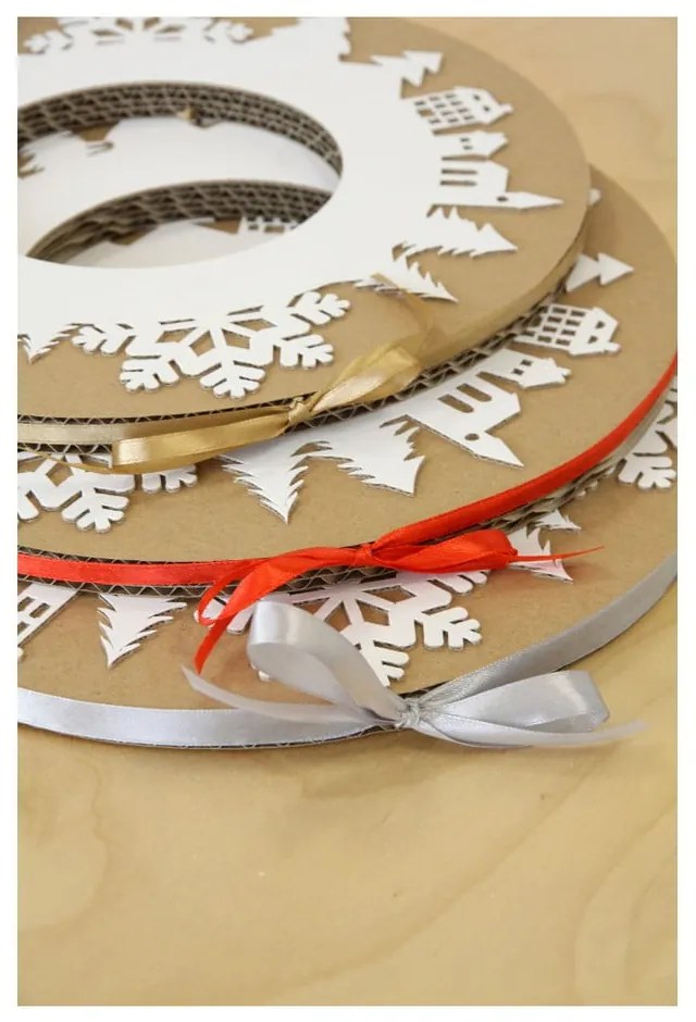 Coroniță advent cu panglică gri Unlinited Design for kids