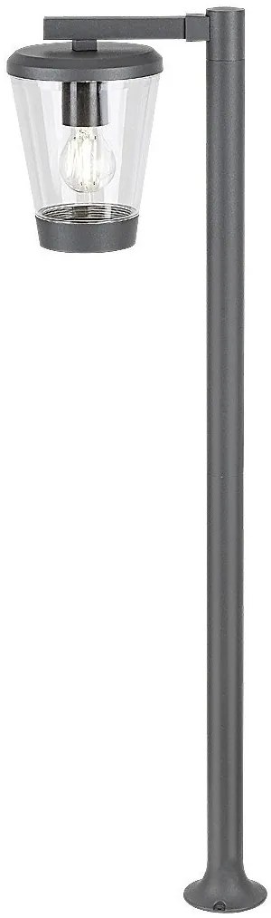 Stalp mediu pentru iluminat exterior design modern IP44 Savano antracit