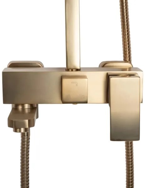 REA-P7050 - Set de duș JACK cu baterie, finisaj auriu periat