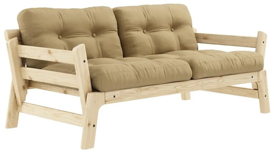 Canapea variabilă Karup Design Step Natural Clear/Wheat Beige
