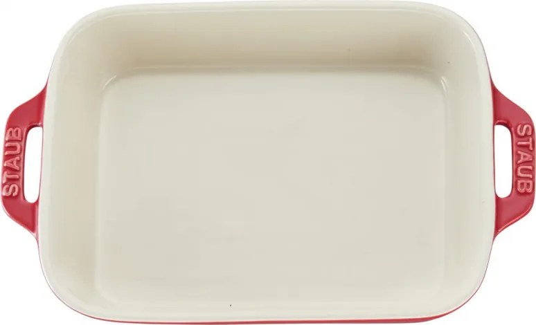 Set de 3 tavi ceramice pentru copt Staub 40508-171-0, de la -20°C pana la 300°C, Acoperire emailata, Rosu