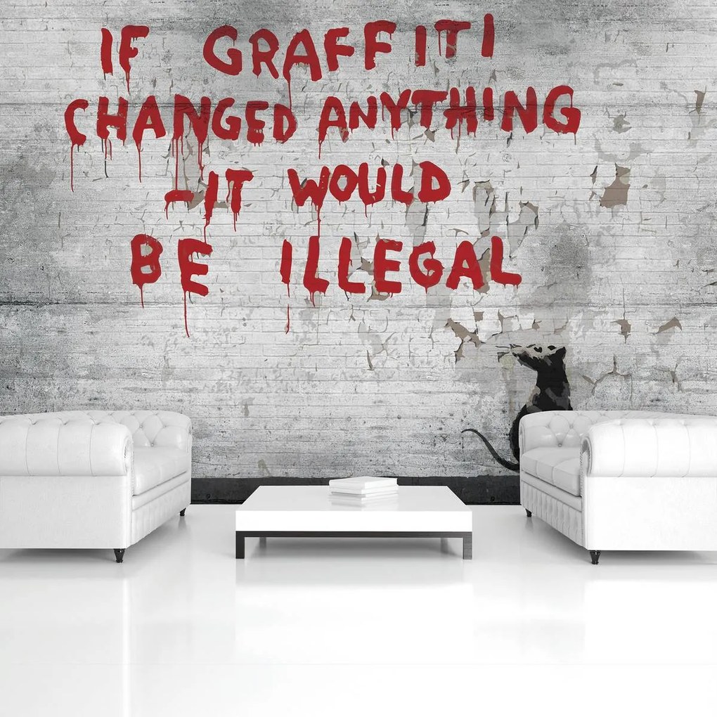 Fototapet - Inscripție Graffiti (152,5x104 cm)