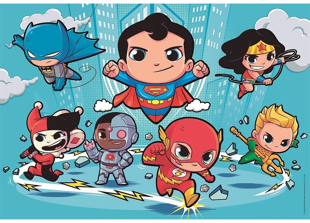 Liga Dreptății Mini Friends Puzzle DC Super Hero 30 de piese de Clementoni
