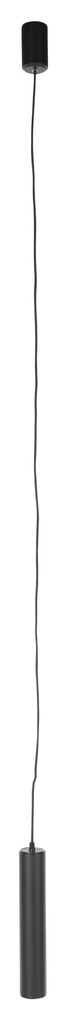 Set de 2 lămpi suspendate de design negru - Tuba Small