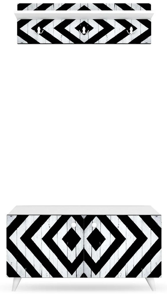 Mobilier Hol Vopami (negru + alb) . 1093912