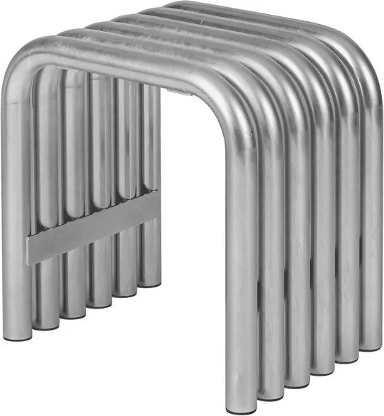 Scaun de grădină argintiu din metal Nokk – noo.ma