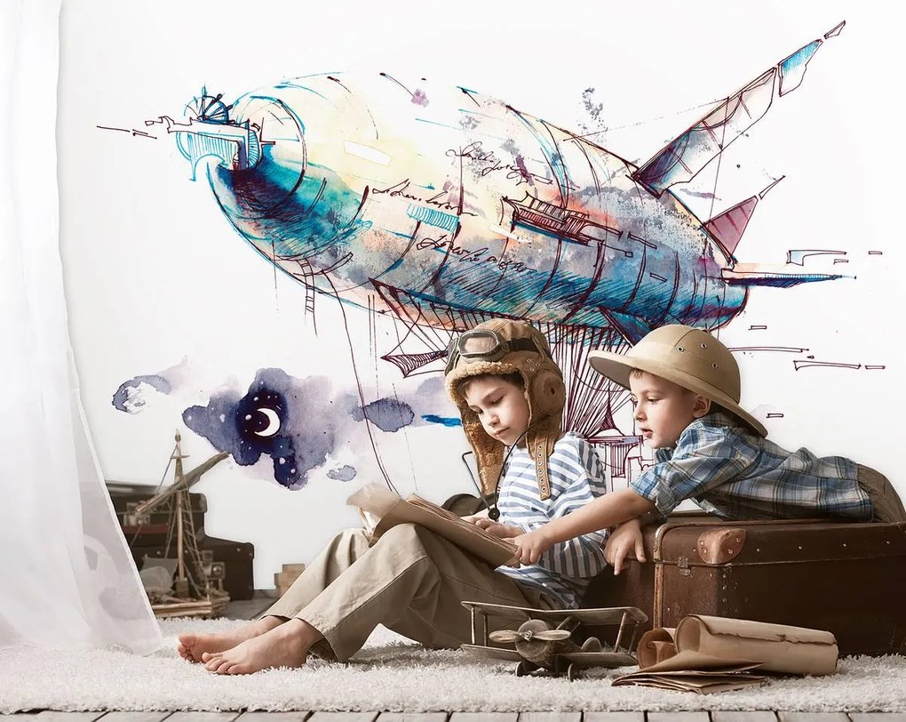 Fototapet - Navă aeriană (152,5x104 cm)