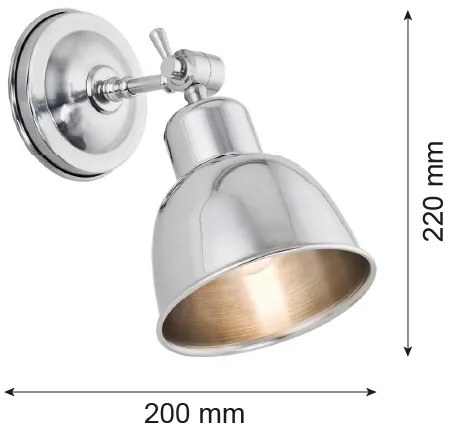 Argon 3172 - Corp de iluminat perete EUFRAT 1xE27/60W/230V