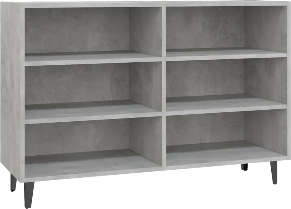 vidaXL Servantă, gri beton, 103,5x35x70 cm, PAL