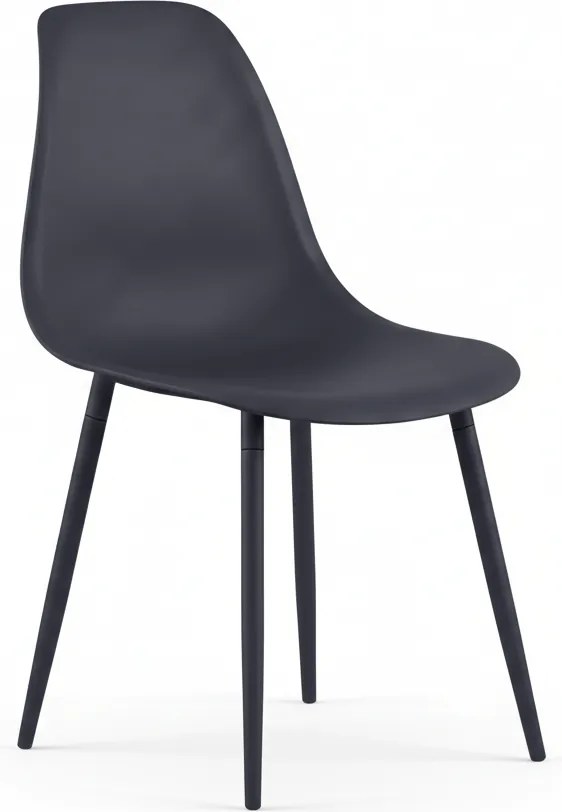 Scaun bucatarie OSAKA plastic, antracit