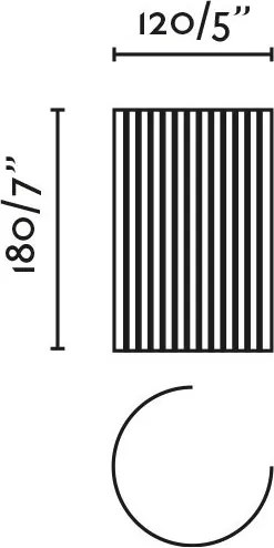 Aplica de perete iluminat ambiental TRAMA 1L alb