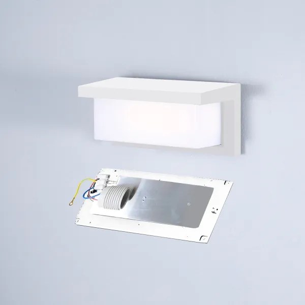 Brilagi BRICKY - Aplică LED RGBW de perete pentru exterior, 1xE27/9W/230V, albă, IP54