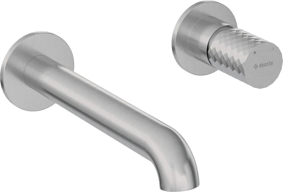 🚰 Baterie încastrată pentru chiuvetă SILIA HEXA – Finisaj oțel șlefuit – Cod BHS_F54L