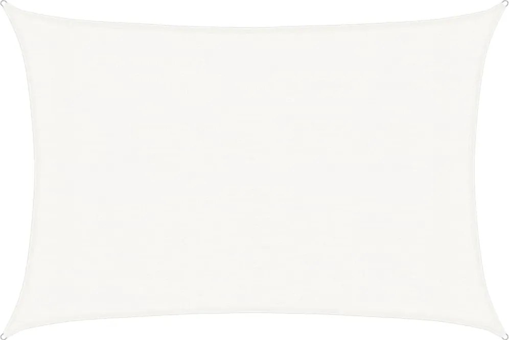 vidaXL Pânză parasolar, alb, 3x4,5 m, HDPE, 160 g/m²