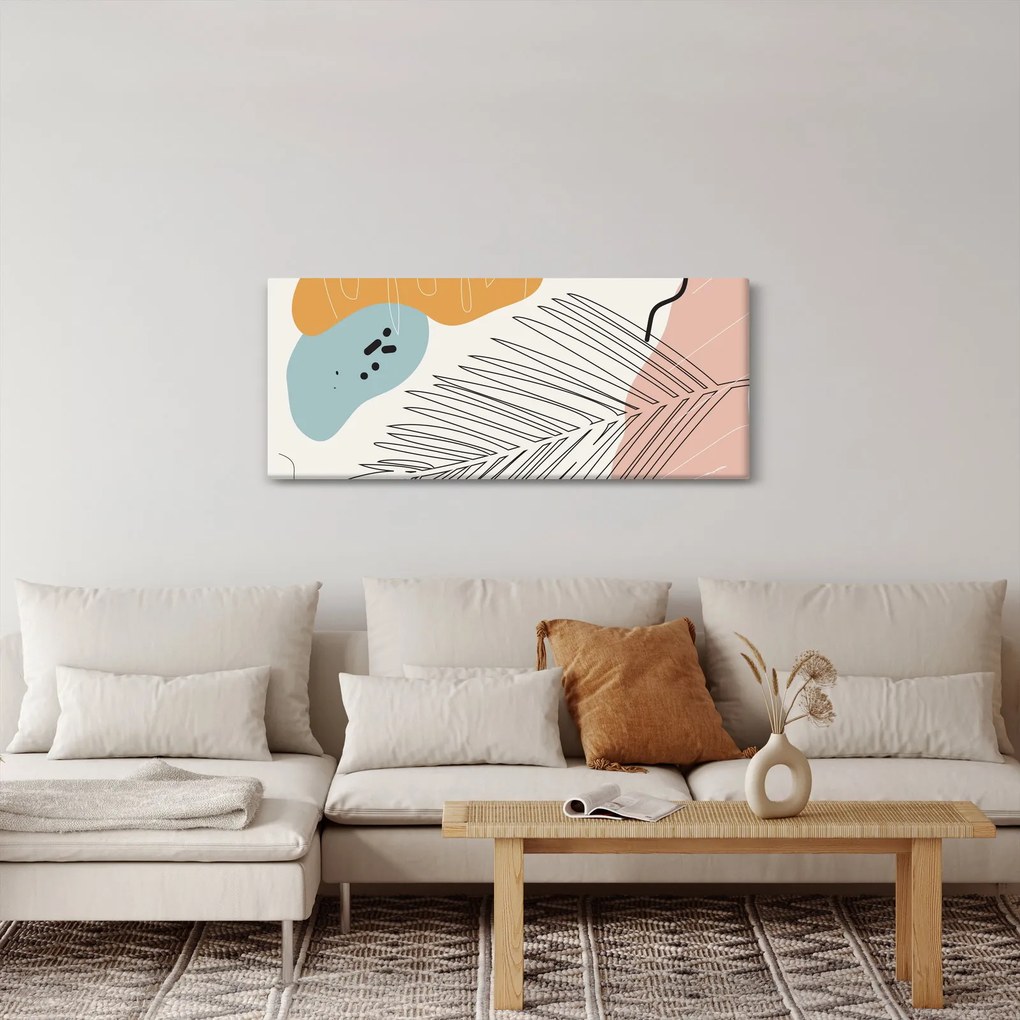 Tablou - Ilustrație de frunze (120x50 cm)
