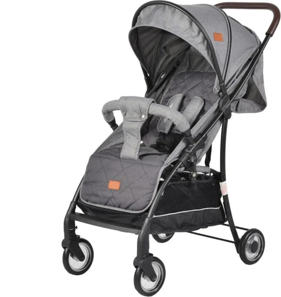 Carucior sport ultracompact pentru copii NOVOKIDS™ London PRO, Transformabil in troller, Spatar reglabil in 3 trepte, Pozitie somn, Roti