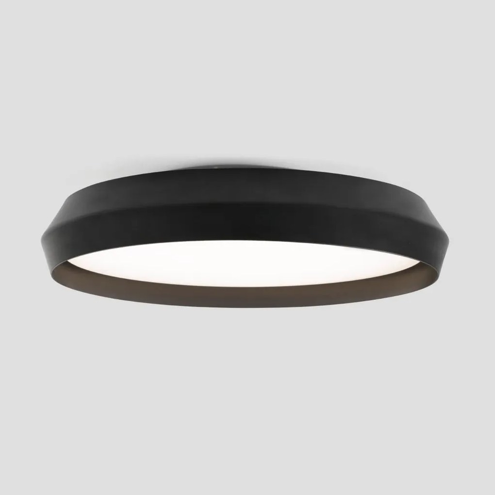 Lustra / Plafoniera LED design modern slim SHOKU 60cm negru