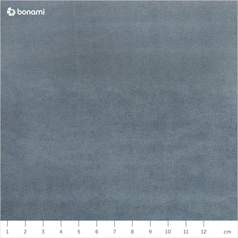 Pat matrimonial albastru deschis tapițat cu spațiu de depozitare și somieră 200x200 cm Bali – Cosmopolitan Design