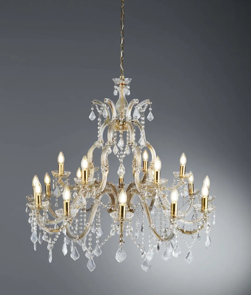 Candelabru XXL casa scarii design clasic Marie Theresea 18L 1214-18 SRT