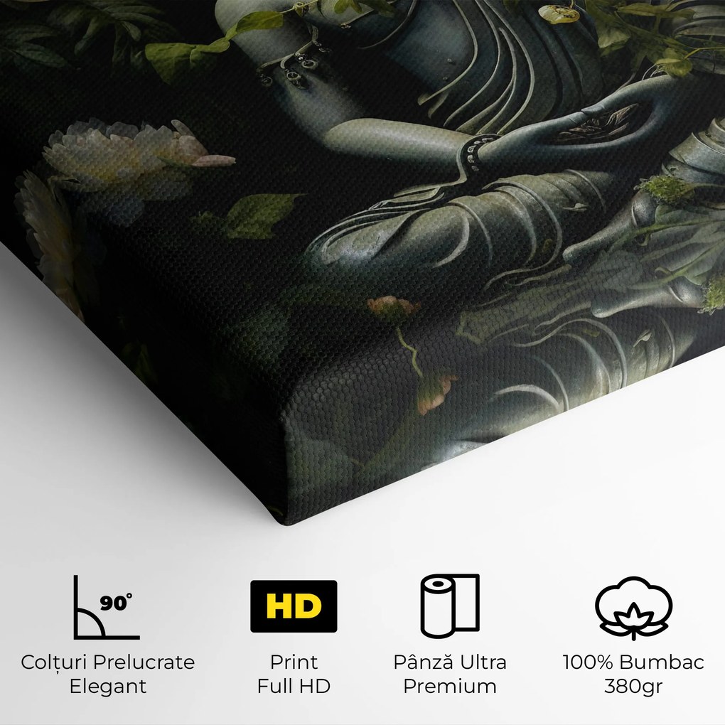 Tablou Canvas, 30x40cm, Dormitor si Living, Moderne, Buddha, Proud Buddha Statue