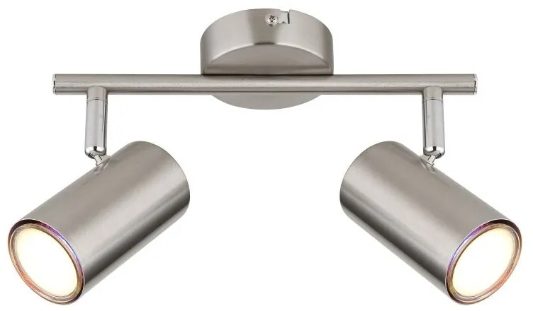 Plafoniera cu 2 Spoturi directionabile ALLVI nickel