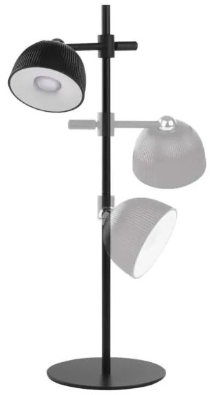 Lampă LED magnetică reîncărcabilă dimabilă de masă 4 în 1 LED/4,2W/3,7V 4000K negru