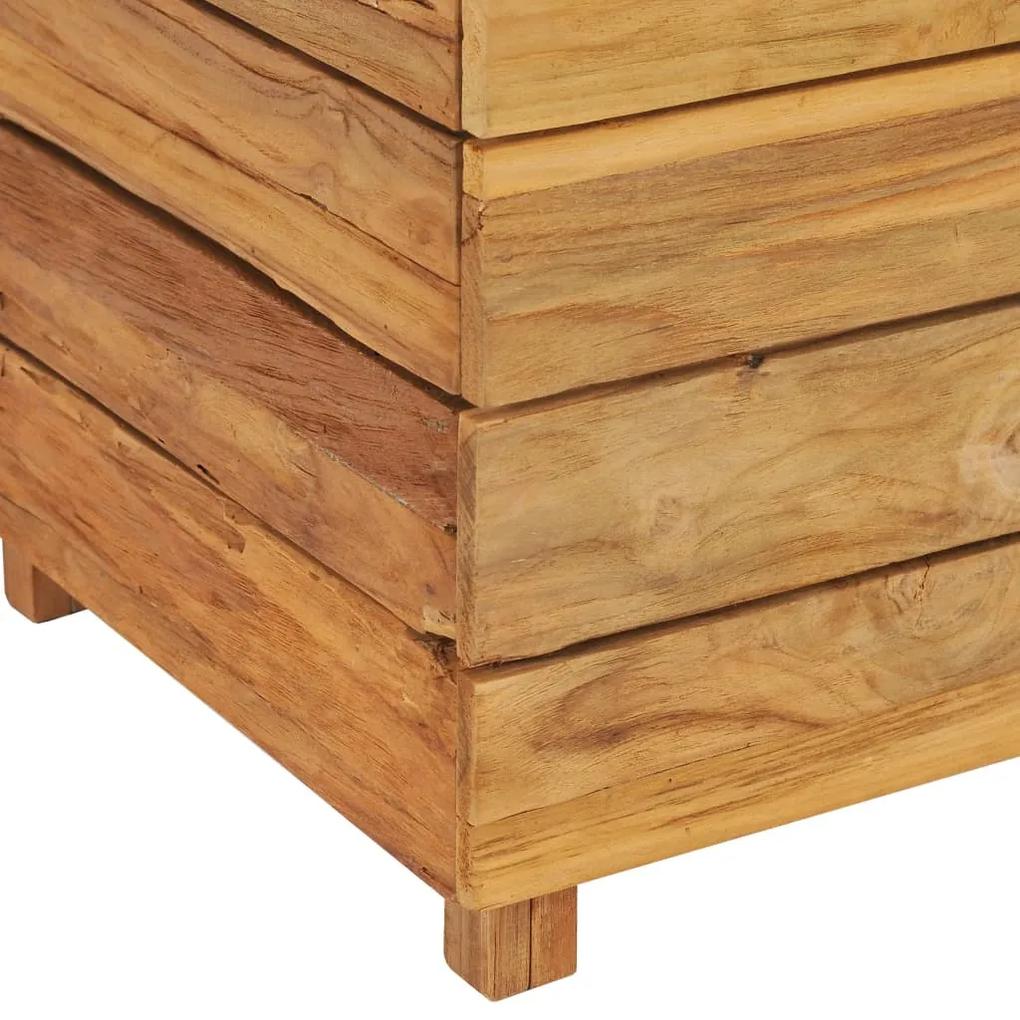 Strat inaltat, 50 x 40 x 72 cm, lemn de tec reciclat si otel 1, 50 x 40 x 72 cm