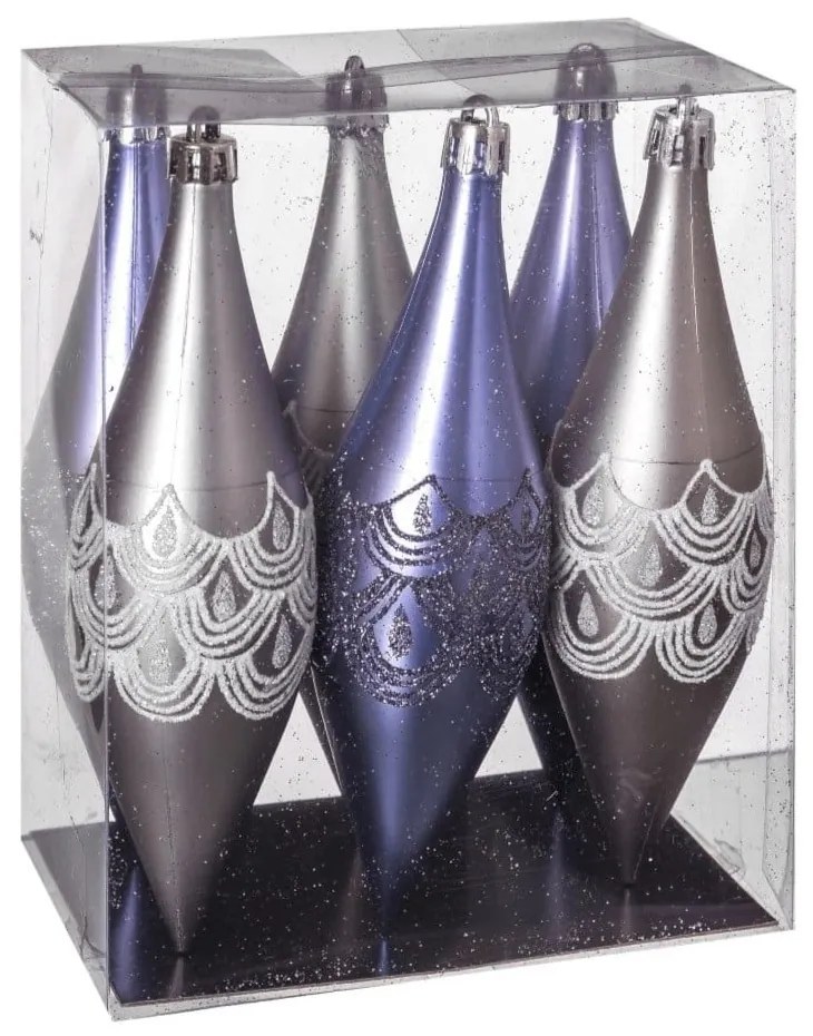 Globuri de Crăciun 6 buc. Icicle – Casa Selección