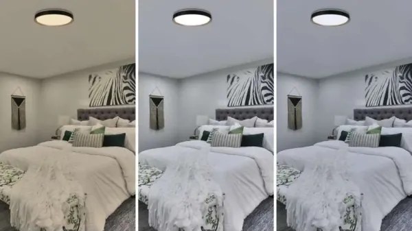 Plafonieră LED dimabilă ILVI LED/45W/230V 2700-6500K Ø 50 cm negru/bej + telecomandă