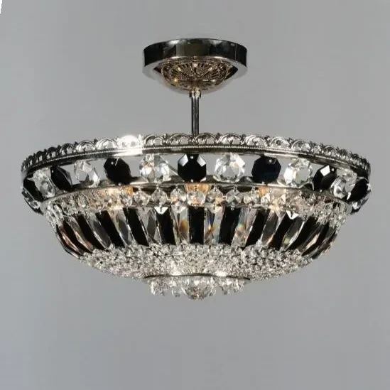 Plafonier cristal Bohemia L15 365/03/6 black