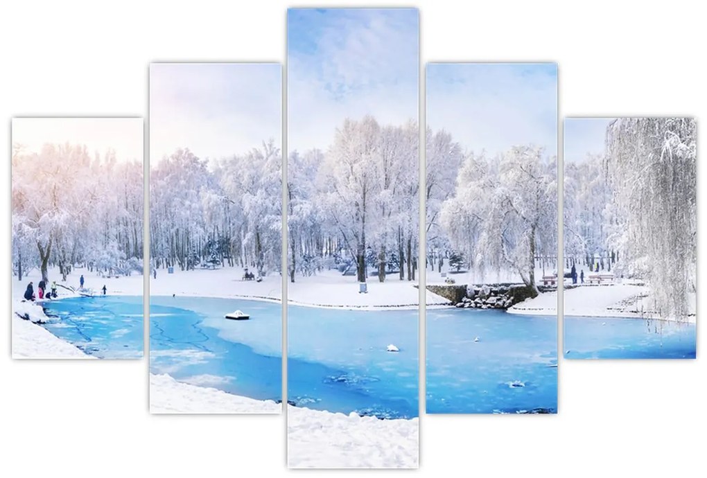 Tablou - Lac de gheață (150x105 cm)