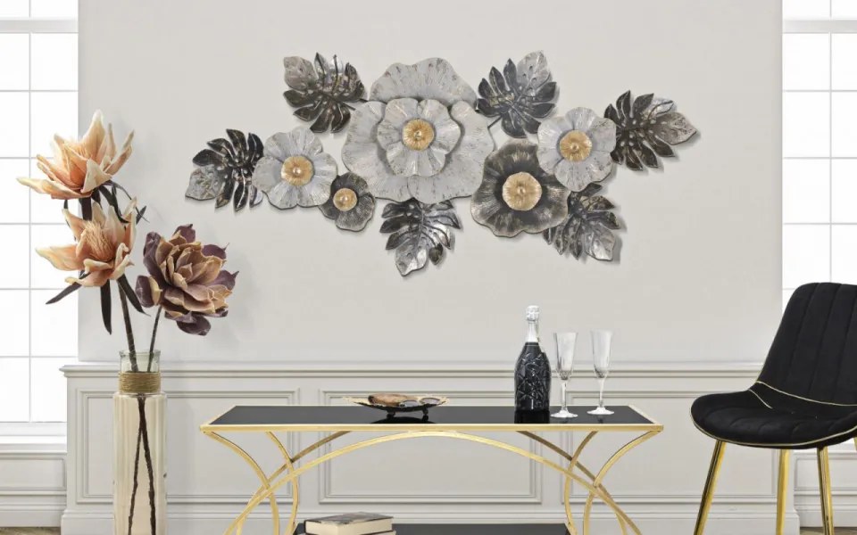 Panou decorativ multicolor din metal, 152x8,9x72,4 cm, Edy Mauro Ferretti