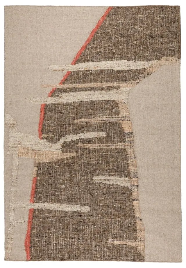 Covor maro/bej din lână 160x230 cm Briton – Dutchbone