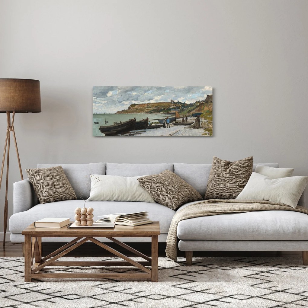 Tablou - Claude Monet, Sainte Adresse, reproducere (120x50 cm)
