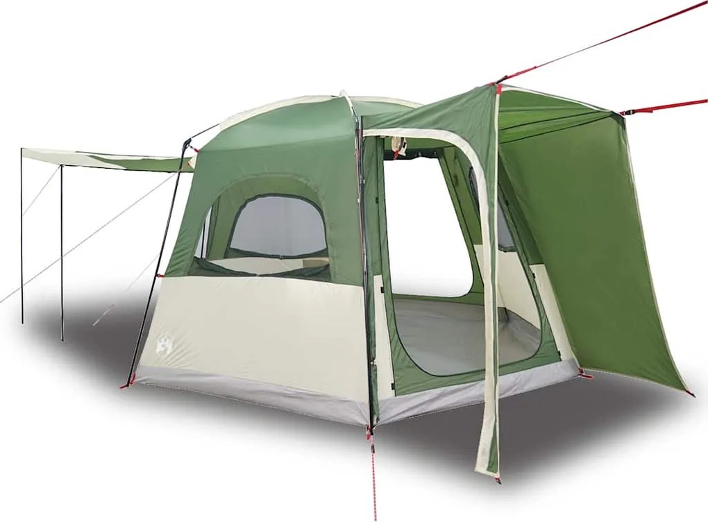 vidaXL Cort auto pentru 4 persoane, verde, impermeabil