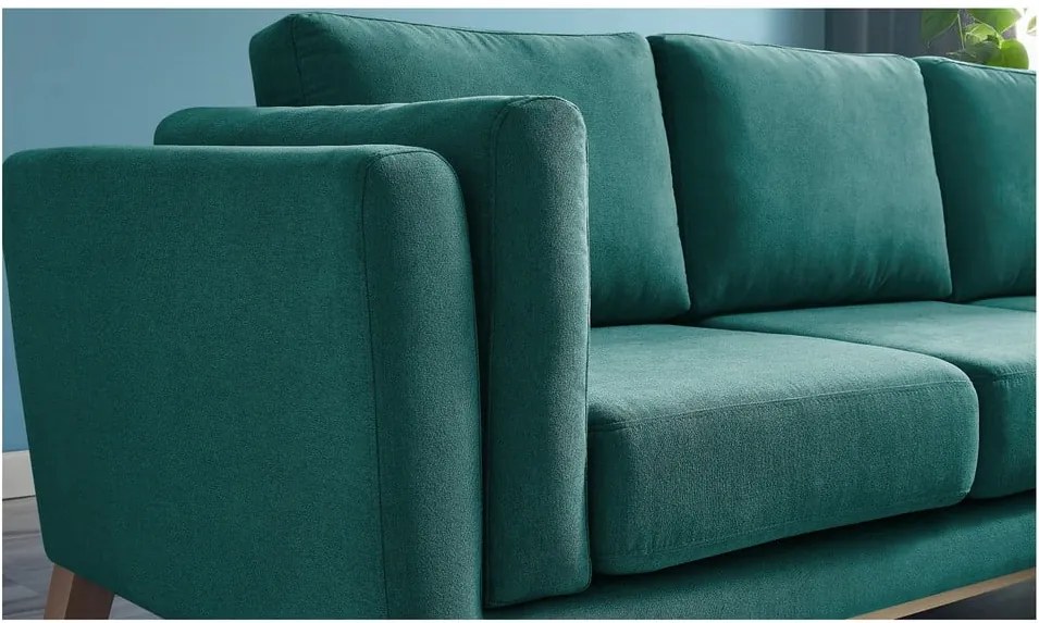 Canapea cu șezlong pe partea dreaptă Bobochic Paris Seattle, turcoaz