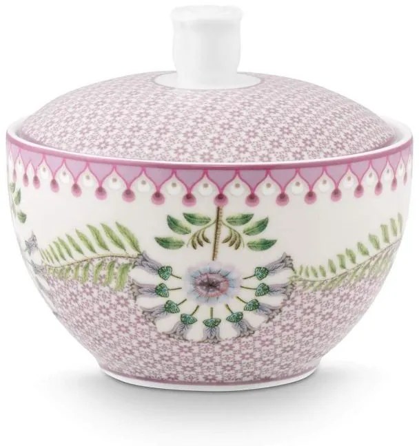 Zaharniță porțelan, Pip Studio, Tiles Lilac, 300 ml, colecția Lily&Lotus