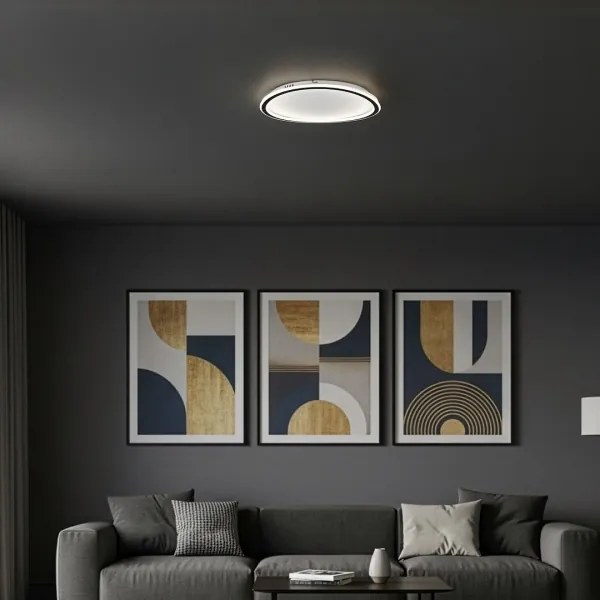 Plafonieră LED CALI, 30 W, 230 V, Ø 40 cm, negru