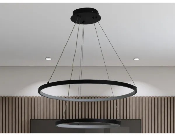 Lustră LED dimabilă pe cablu LED/75W/230V 3000-6500K + telecomandă