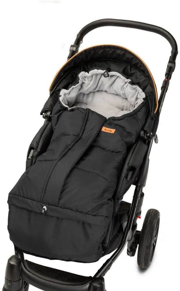 Sac de iarnă pentru cărucior 3in1 COMBI Black/Grey