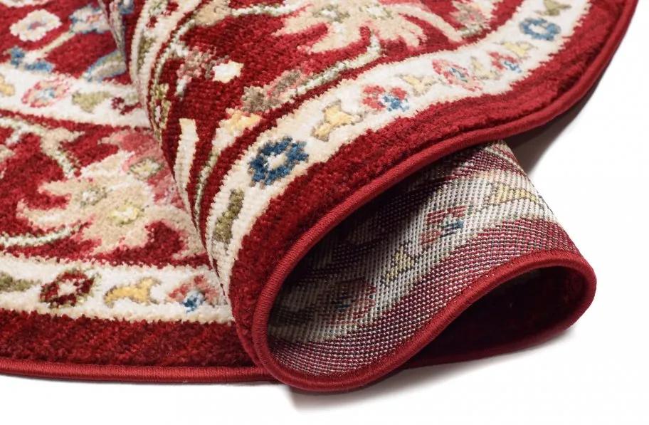 Covorul roșu rotund în stil vintage Šírka: 170 cm