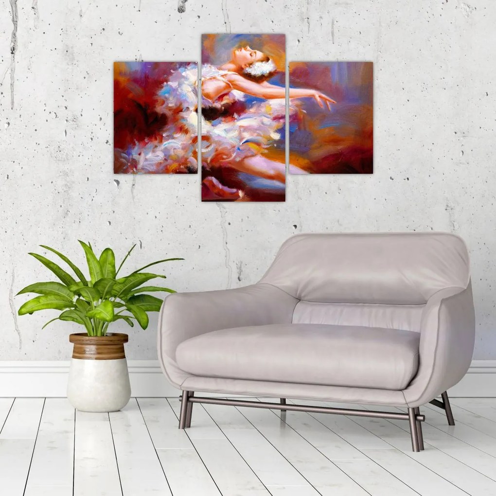 Tablou - Balerină,pictură (90x60 cm)